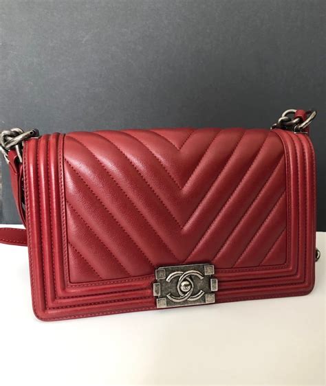 chanel boy burgundy chevron|Chanel boy bag inside.